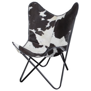 cowhide butterfly chair wayfair