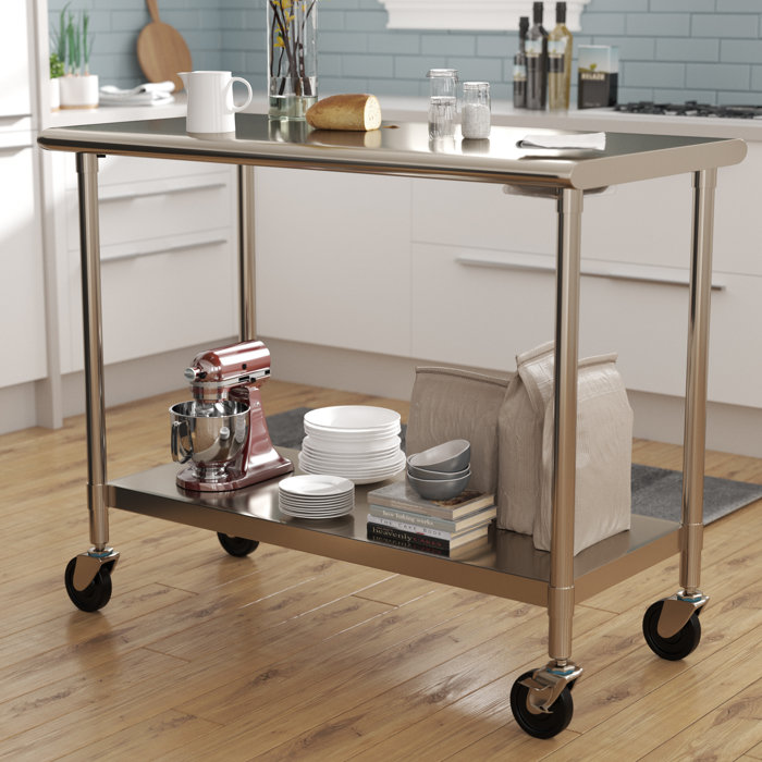 Rebrilliant Prep Table Stainless Steel Reviews Wayfair