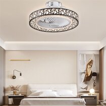 19.7in Simple Close to Ceiling Lighting for Bedroom Dining Room Balcony-l:50cm w:50cm -36W-1 Two-Color Light 19.7in Square Ceiling Lighting Flush Mount