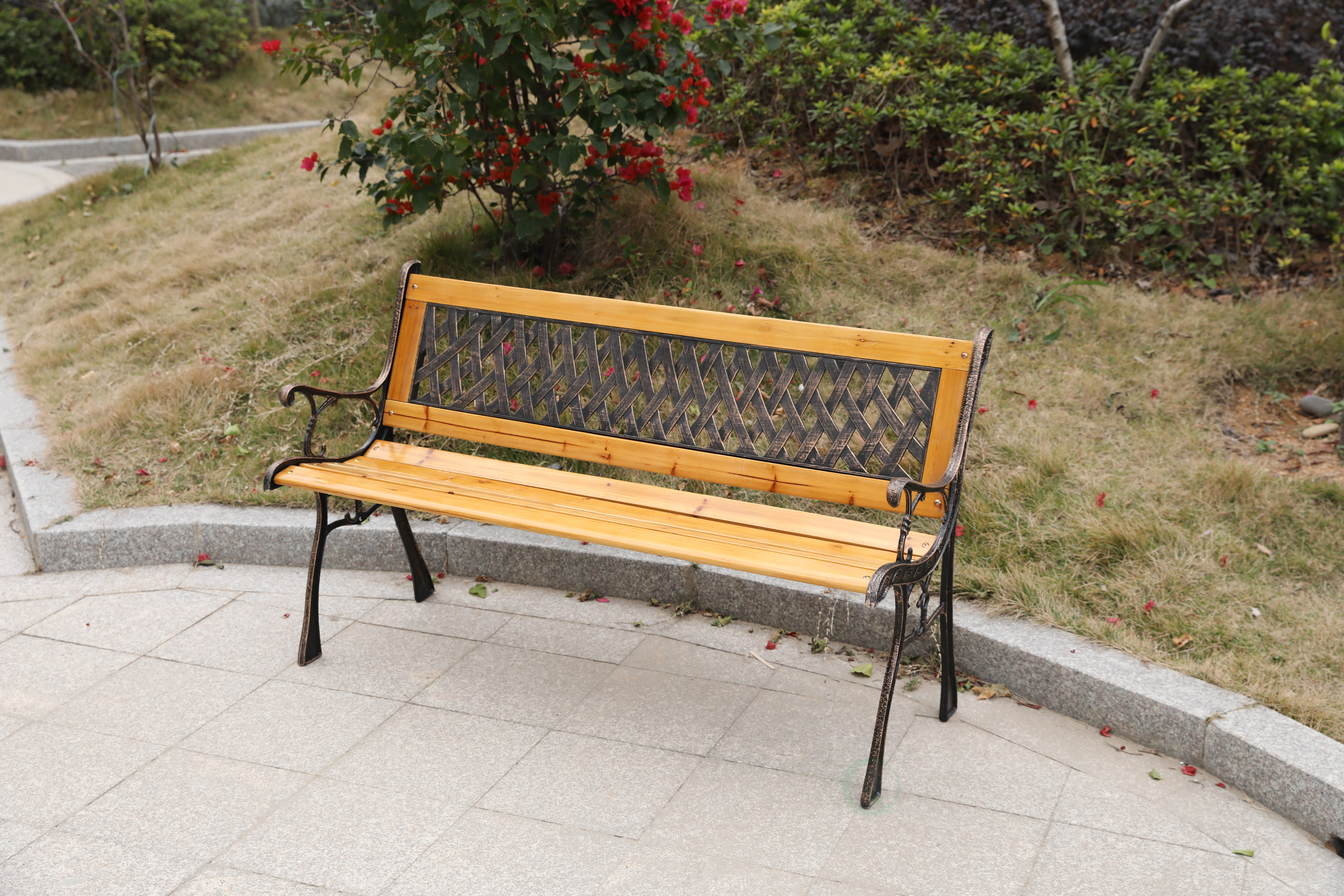 Loon Peak Celia Outdoor Wooden Park Bench Wayfair Ca
