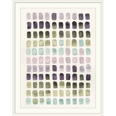 'Serene Color Swatches II' Grace Popp Painting Print George Oliver Format: White Frame, Size: 32