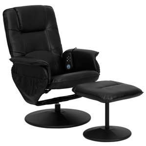 Leather Heated Reclining Massage Chair..