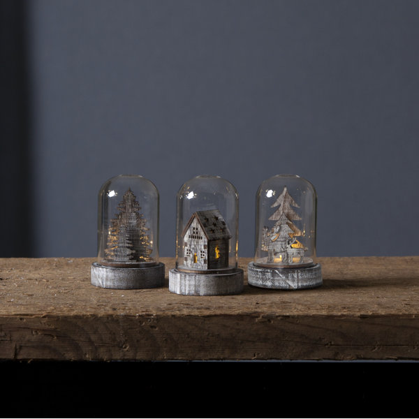 The Seasonal Aisle Classic Snow Globe Set | Wayfair.co.uk