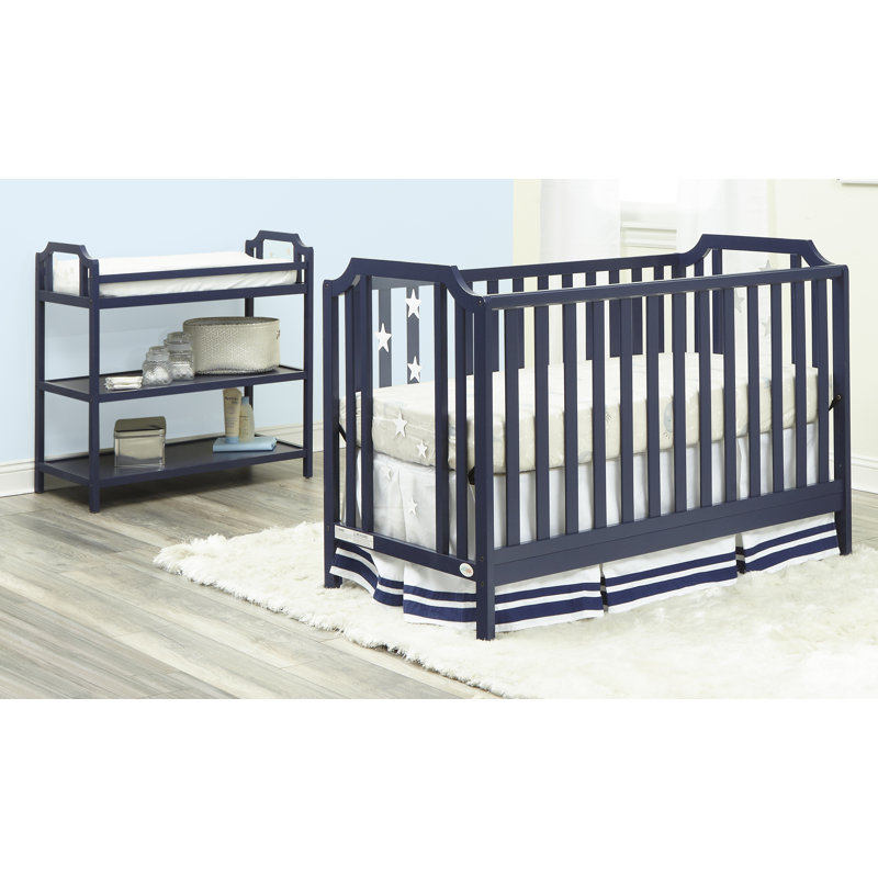 navy blue convertible crib