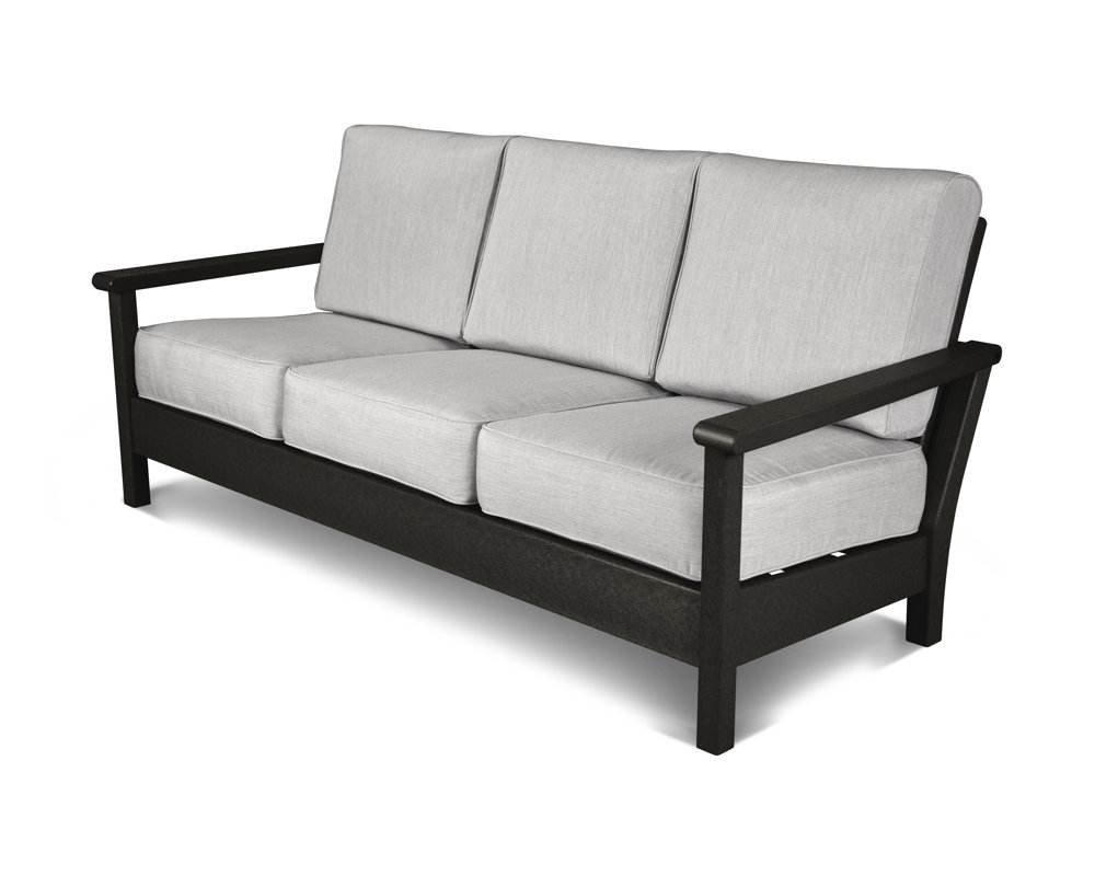 polywood® harbour deep seating sofa with cushion & reviews | wayfair polywood® harbour deep seating sofa with cushion & reviews | wayfair
