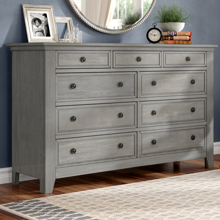 Three Posts Woodside 9 Drawer Dresser With Mirror Reviews