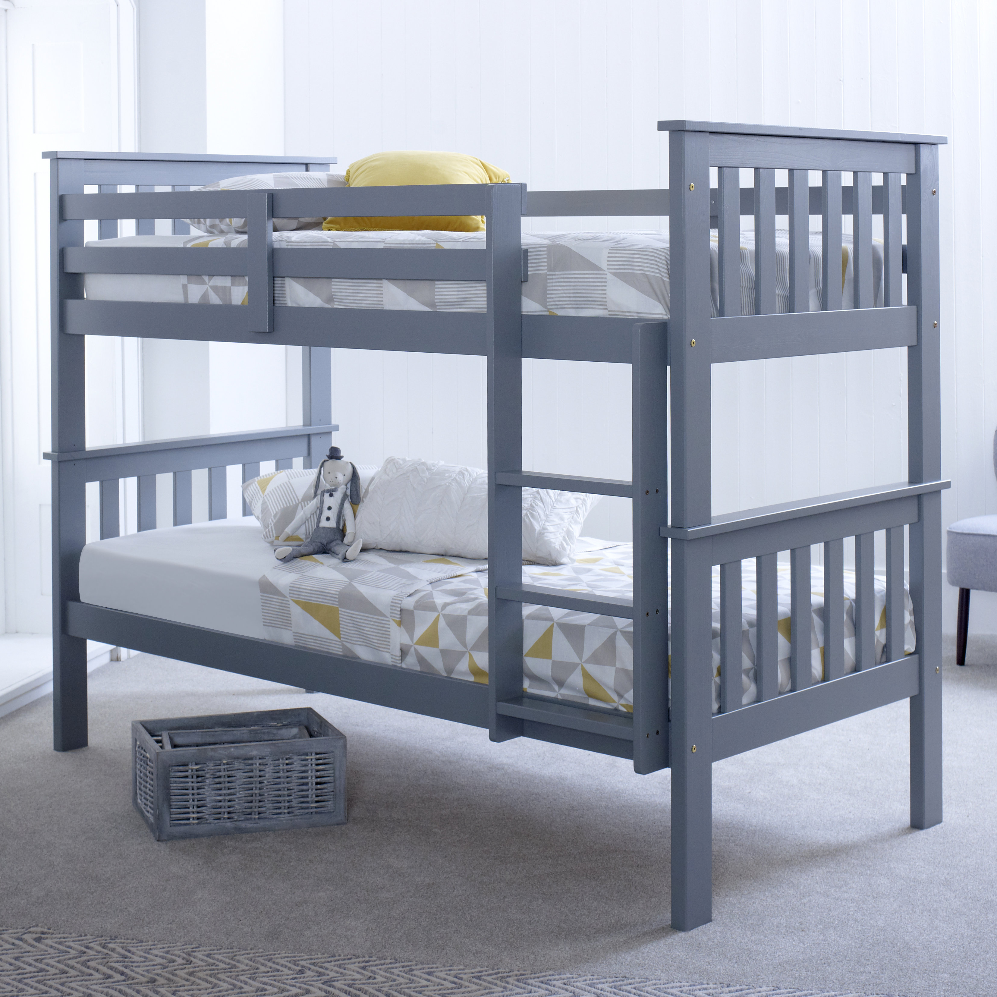 Viv Rae Aaron Single Bunk Bed With Mattress Wayfair Co Uk