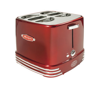 4 Slices Retro Series Pop-Up Hot Dog Toaster