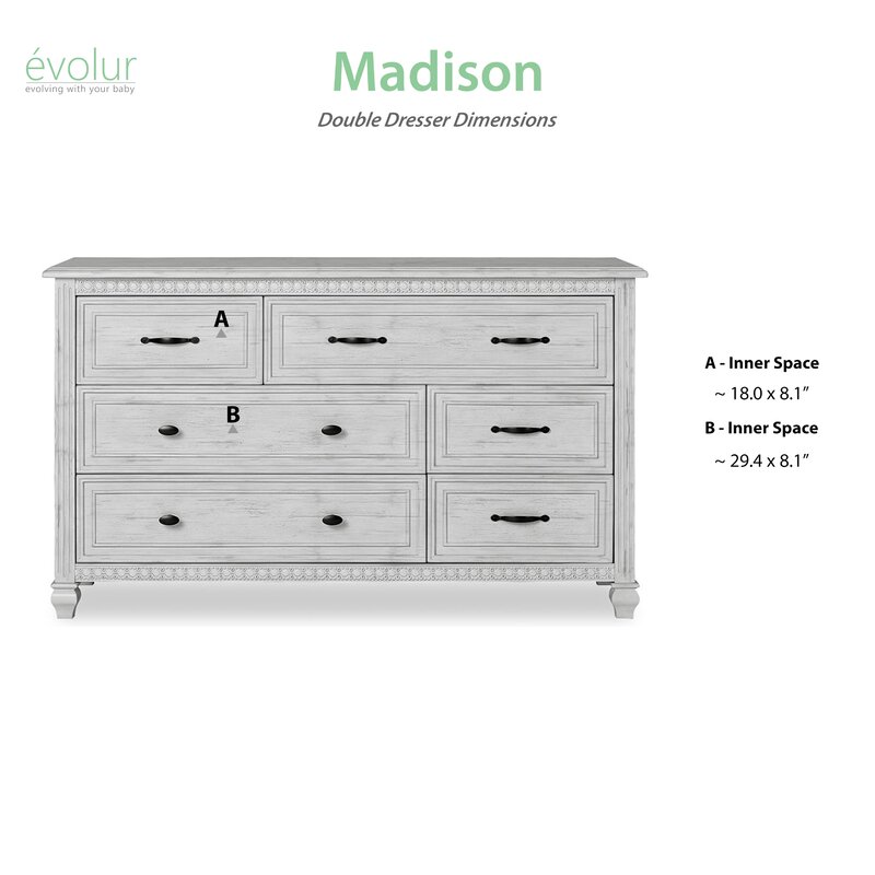 Evolur Madison 6 Drawer Dresser Reviews Wayfair