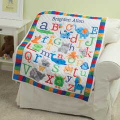 personalized baby alphabet quilt