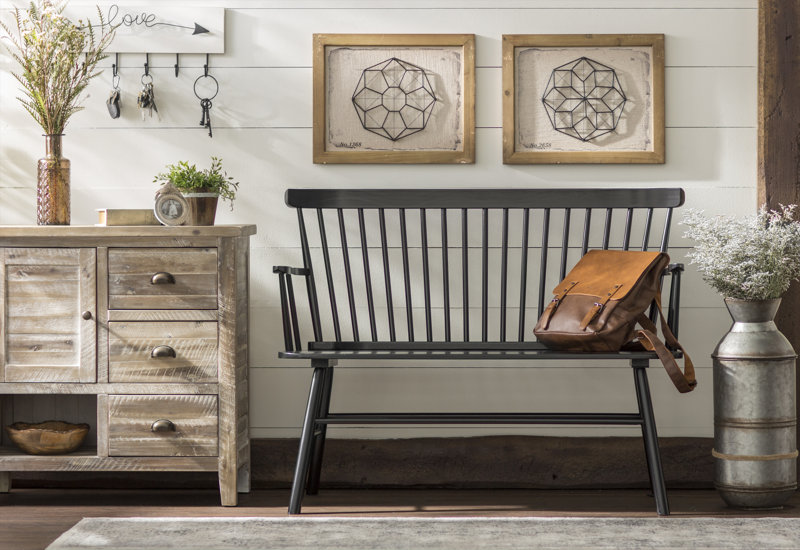 Laurel Foundry Modern Farmhouse Carnany Lower Wood Bench Reviews