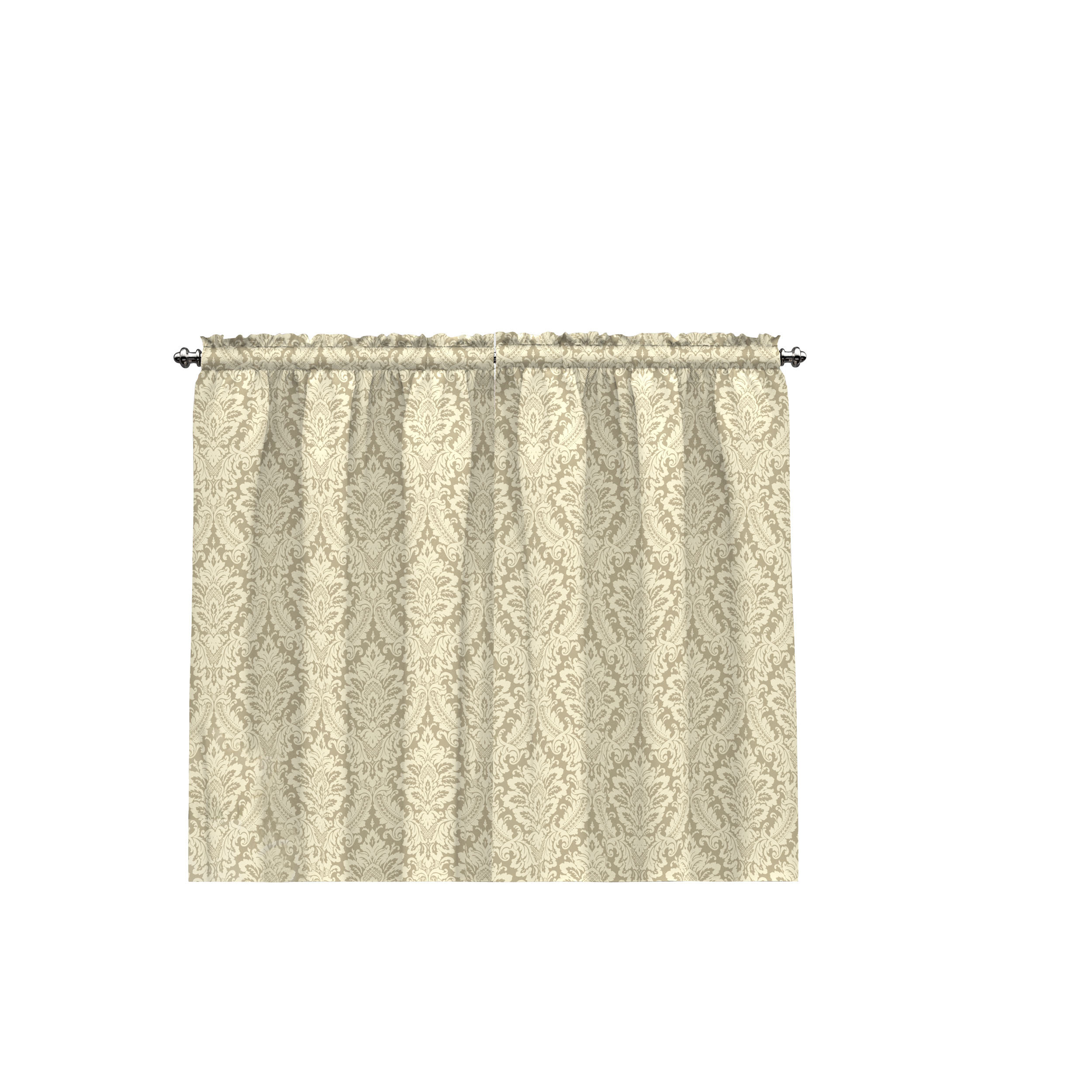 WAVERLY Kitchen Curtains Donnington 52 x 36 Small Panel Tiers Privacy Window Treatment Pair Bathroom Cornflower Living Room