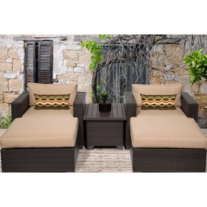 Belle 5 Piece Seating Group with Cushion