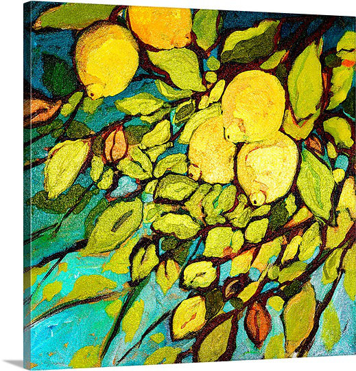 Canvas On Demand Lemon Tree Fun By Jennifer Lommers Painting