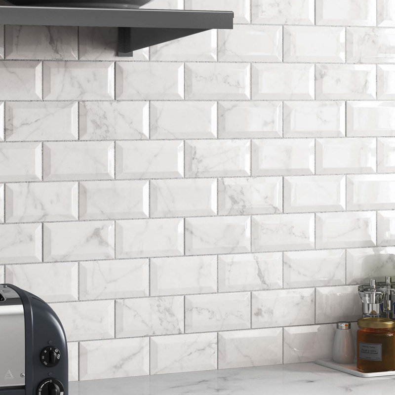 Elitetile Karra Carrara 3 X 6 Subway Tile In White Marble Subway Tile In White Marble