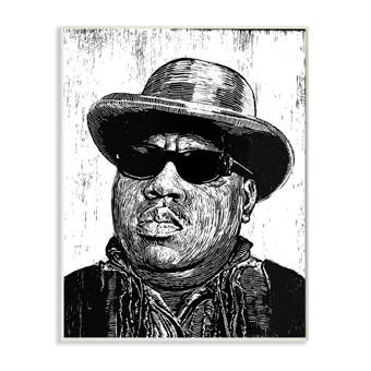 Stupell Industries Biggie Smalls Famous People Portrait By Neil