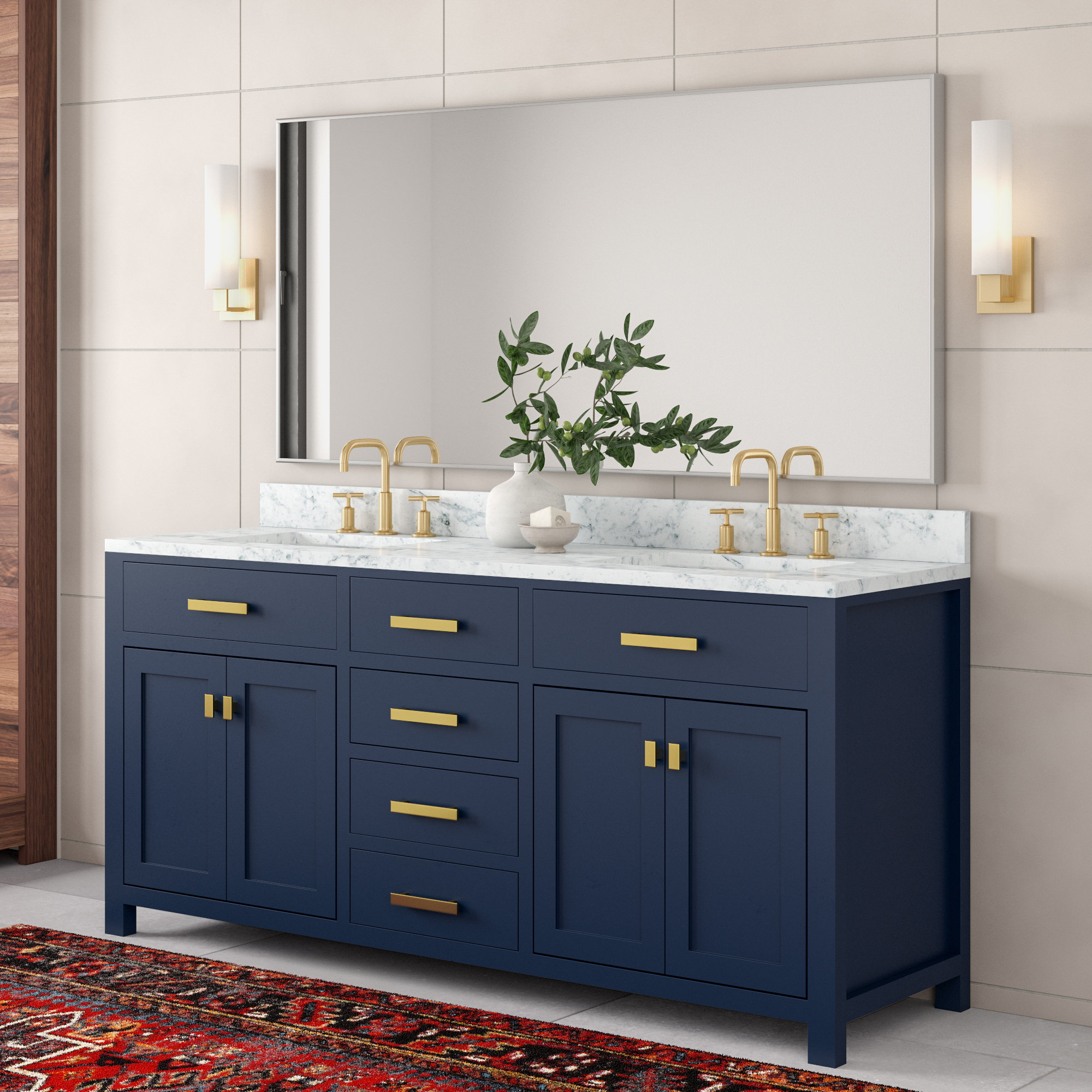 Rachelle 72 Double Bathroom Vanity Set Reviews Allmodern