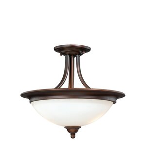 Lorimer 2-Light Semi Flush Mount