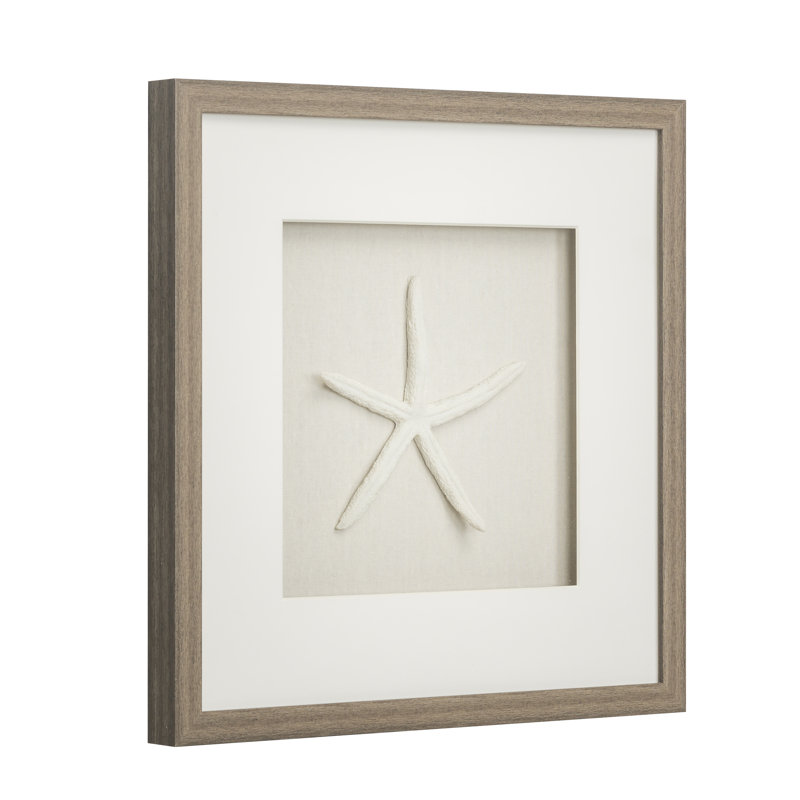 Highland Dunes Sea Star Wall Decor With Reclaimed Wood Frame Wayfair