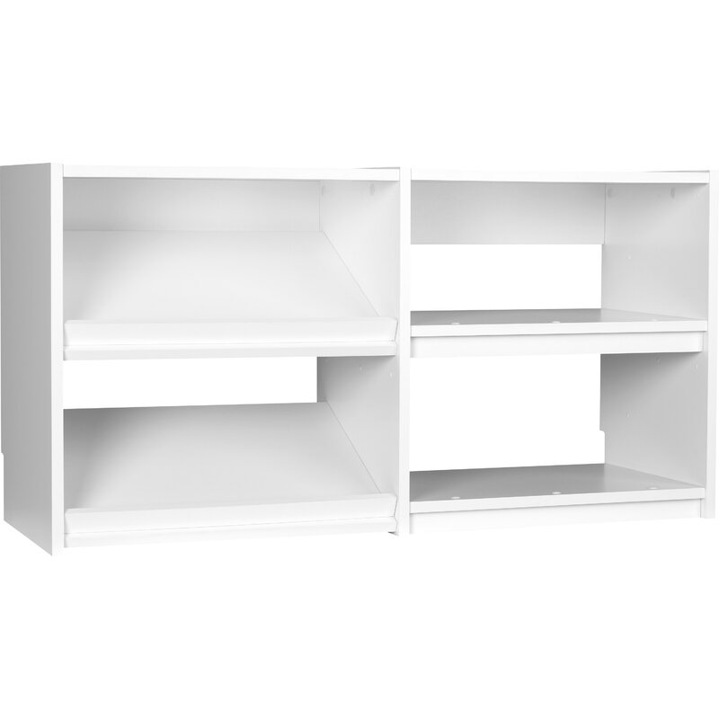 small white shelving unit