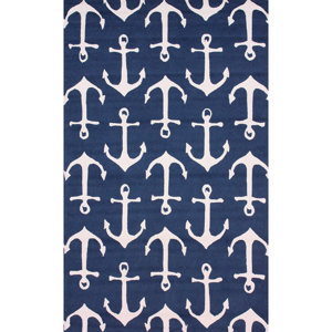 Powellsville Handmade Blue Indoor/Outdoor Area Rug