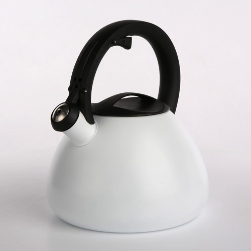 Marquardt 2.5L Stainless Steel Whistling Stovetop Kettle Symple Stuff Colour: White