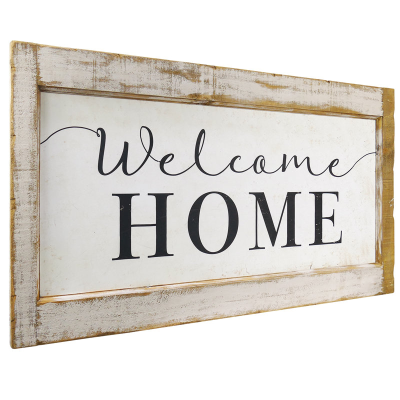 Winston Porter Large Welcome Home Wall Decor Wayfair