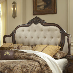 Lavelle Mansion Upholstered Wingback Headboard by Michael Amini (AICO)