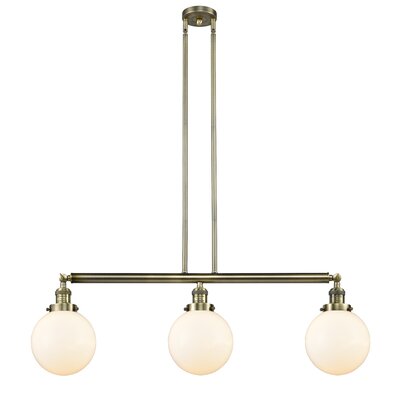 Jackeline 3 Light Kitchen Island Pendant Breakwater Bay