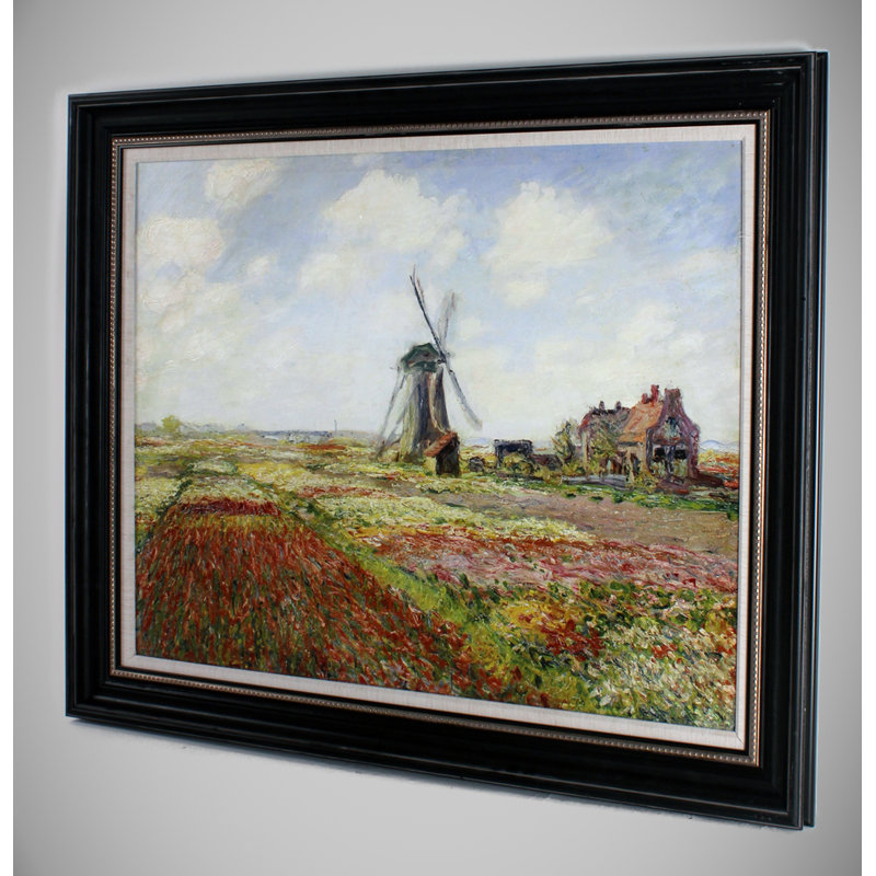 Wexfordhome Fields Of Tulip With The Rijnsburg Windmill 1886 By