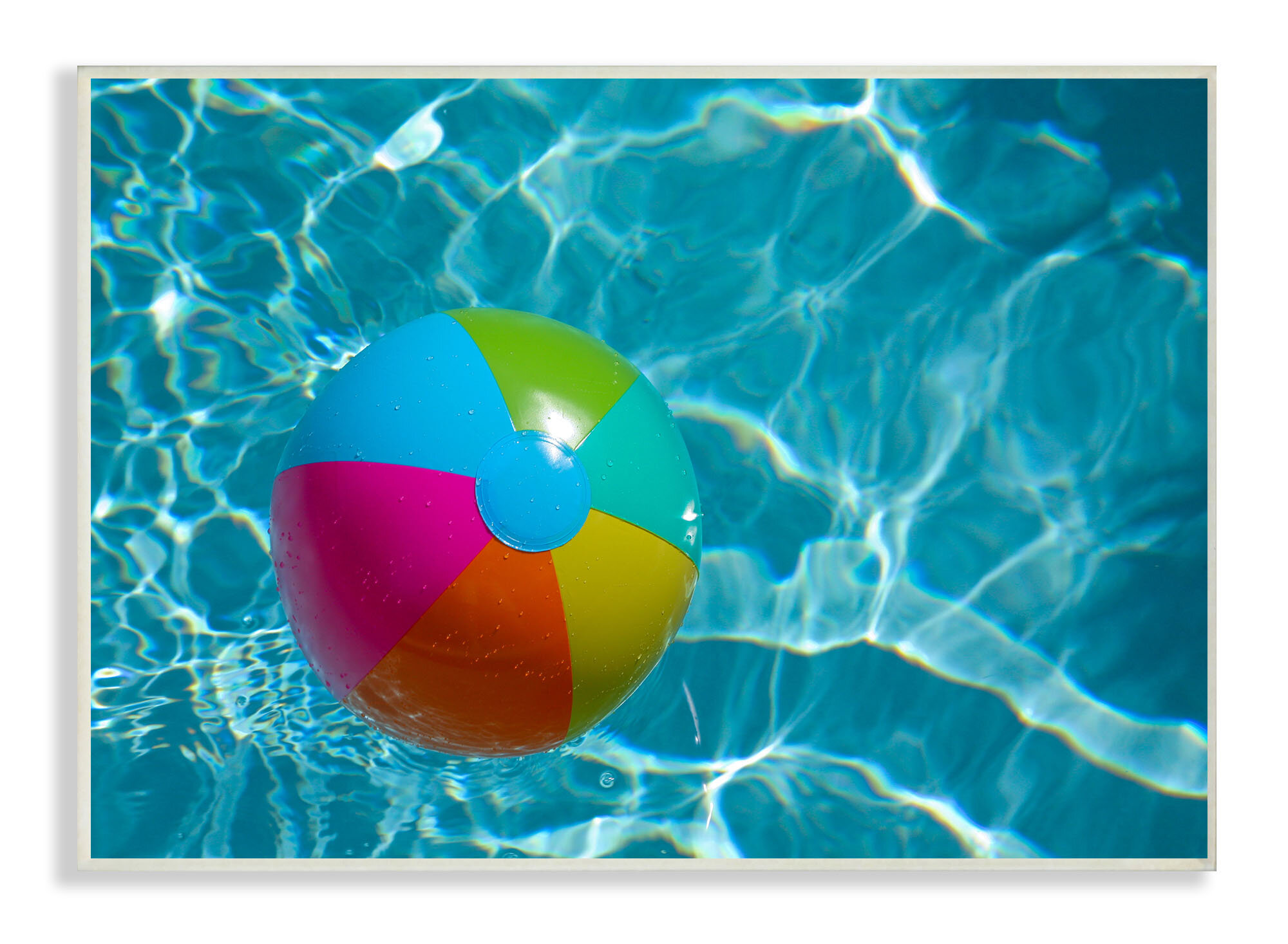 Stupell Industries Beach Ball Pool Time Wrapped Canvas