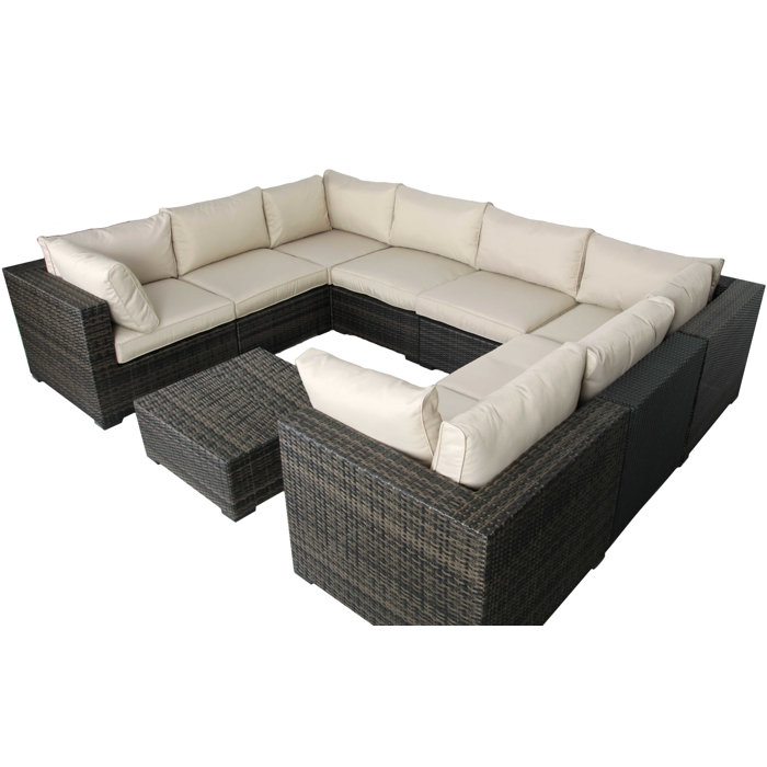 Barwick 9 Piece Sectional Seating Group With Cushion Barwick 9 Piece Sectional Seating Group With Cushion