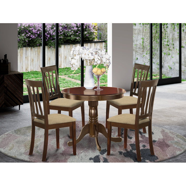 Andover Mills Artin Solid Wood Dining Set Reviews Wayfair