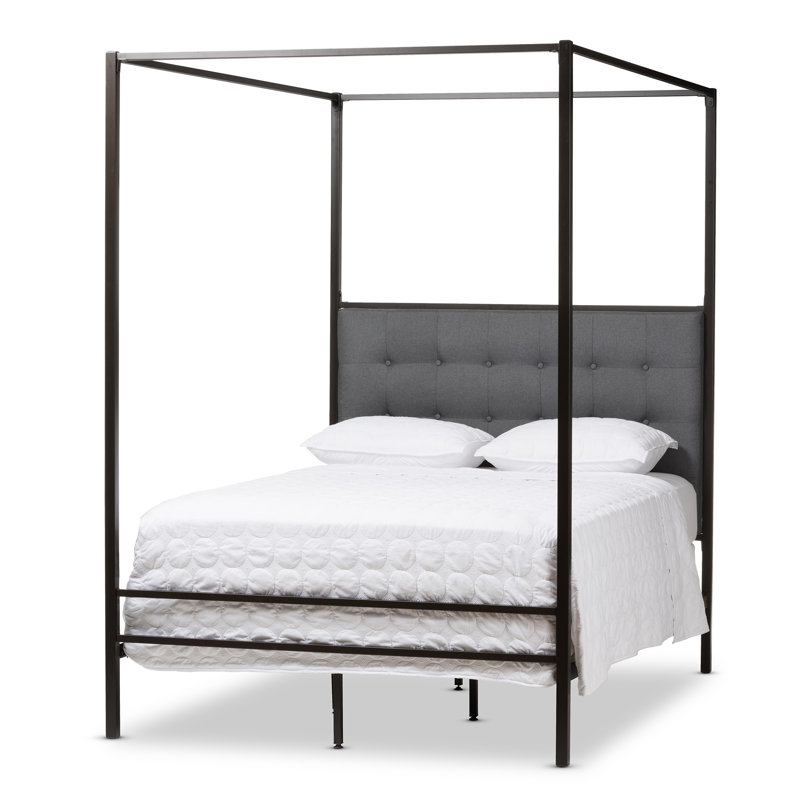 Baxton Studio Margherita Queen Canopy Bed