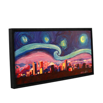 Latitude Run Starry Night In Denver Colorado Skyline With