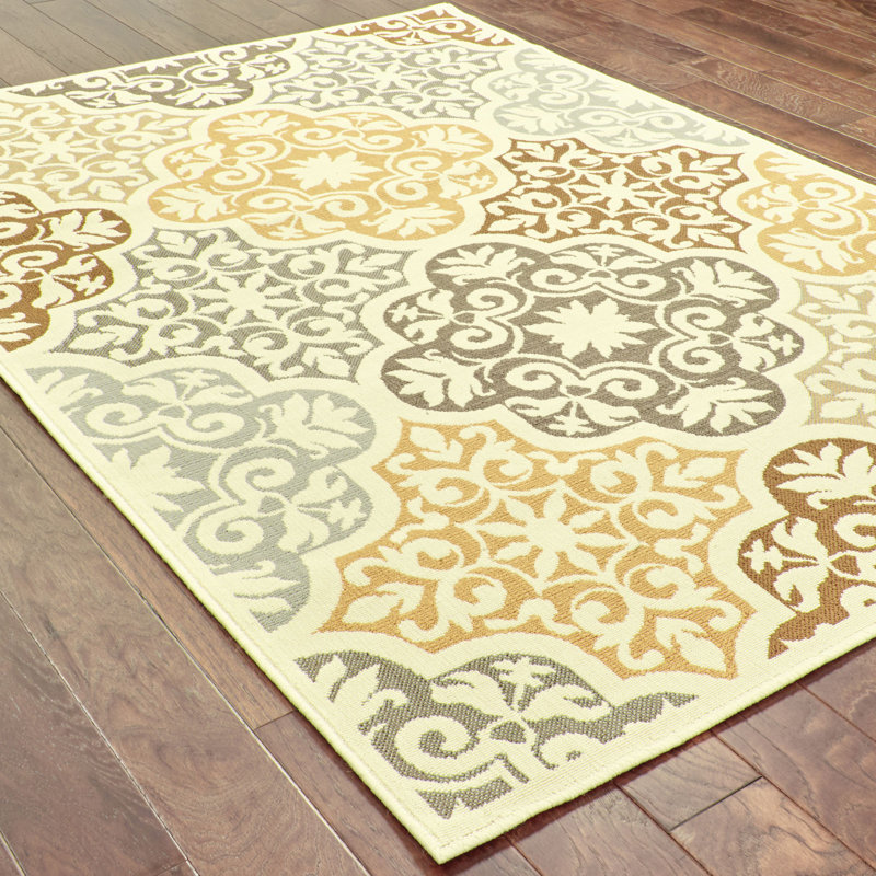 Colton Yellow/Brown Indoor/Outdoor Area Rug & Reviews Joss & Main