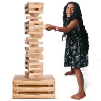 Giant Tumble Tower G Over 3ft Tall During Play Including Cloth Drawstring Bag