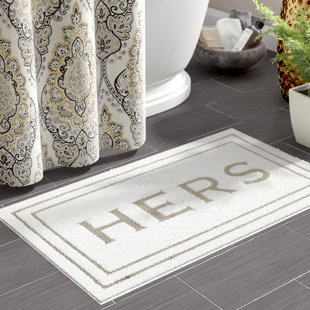 His Hers Bathroom Bath Rugs Mats Wayfair His Hers Bathroom Bath Rugs Mats