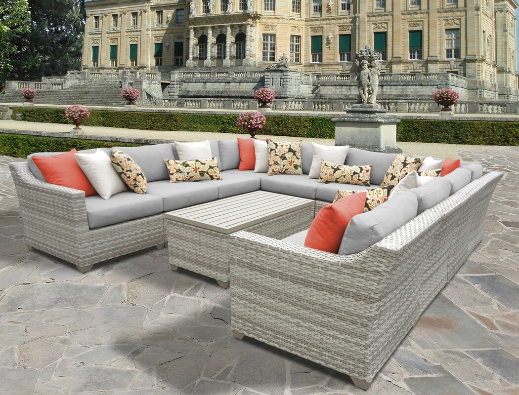 Ansonia 11 Piece Sectional Set with Cushions