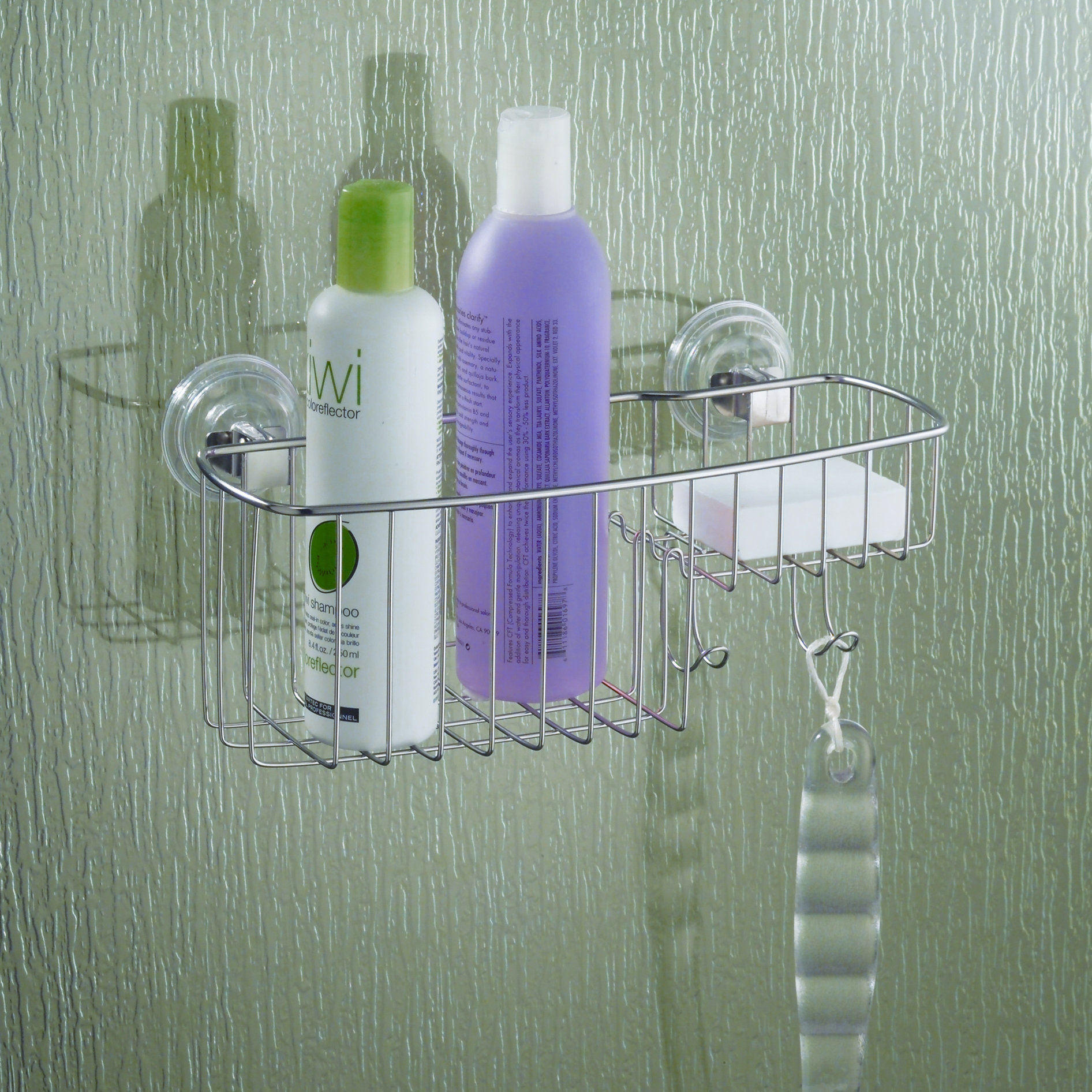 InterDesign Power Lock Shower Caddy & Reviews Wayfair