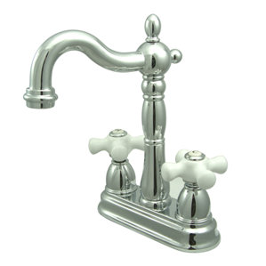 Kingston Brass Heritage Double Handle Centerset Bar Faucet