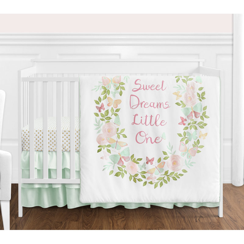 butterfly crib set