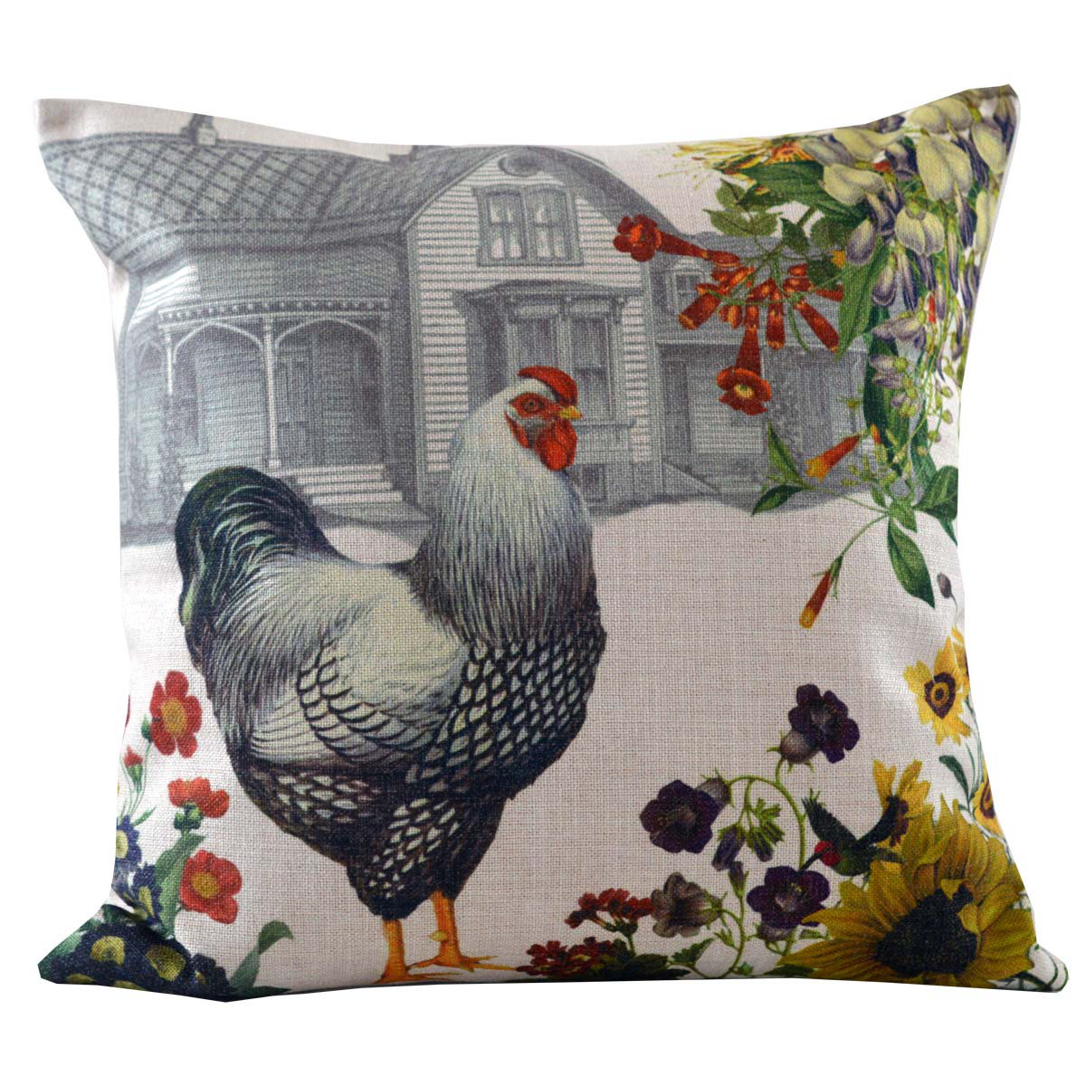 Golden Hill Studio Hen And Farmhouse Throw Pillow Cover Reviews