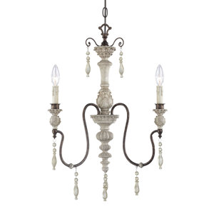 Grateron 3-Light Crystal Chandelier