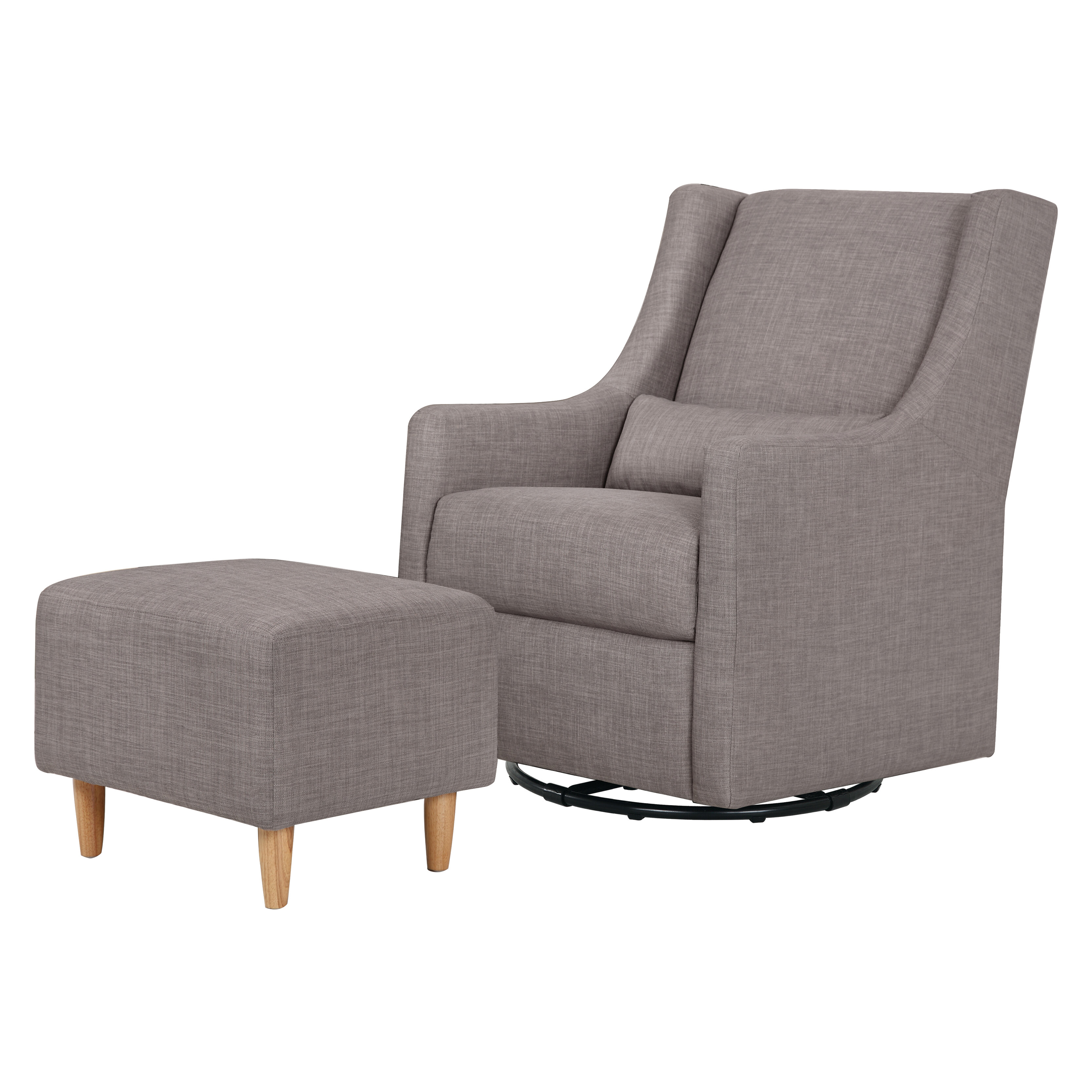 high back glider and ottoman