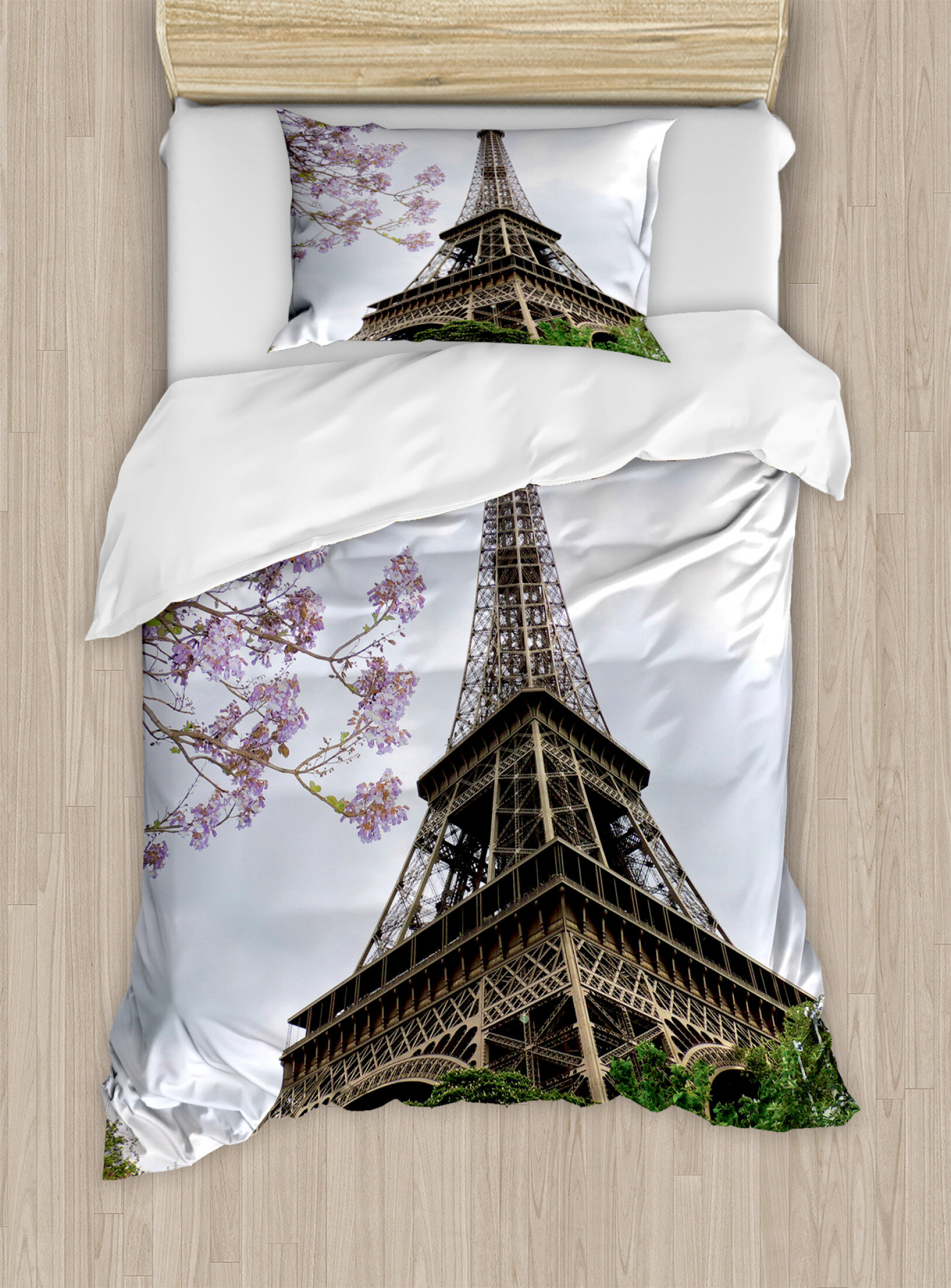 East Urban Home Eiffel Tower Duvet Cover Set Wayfair