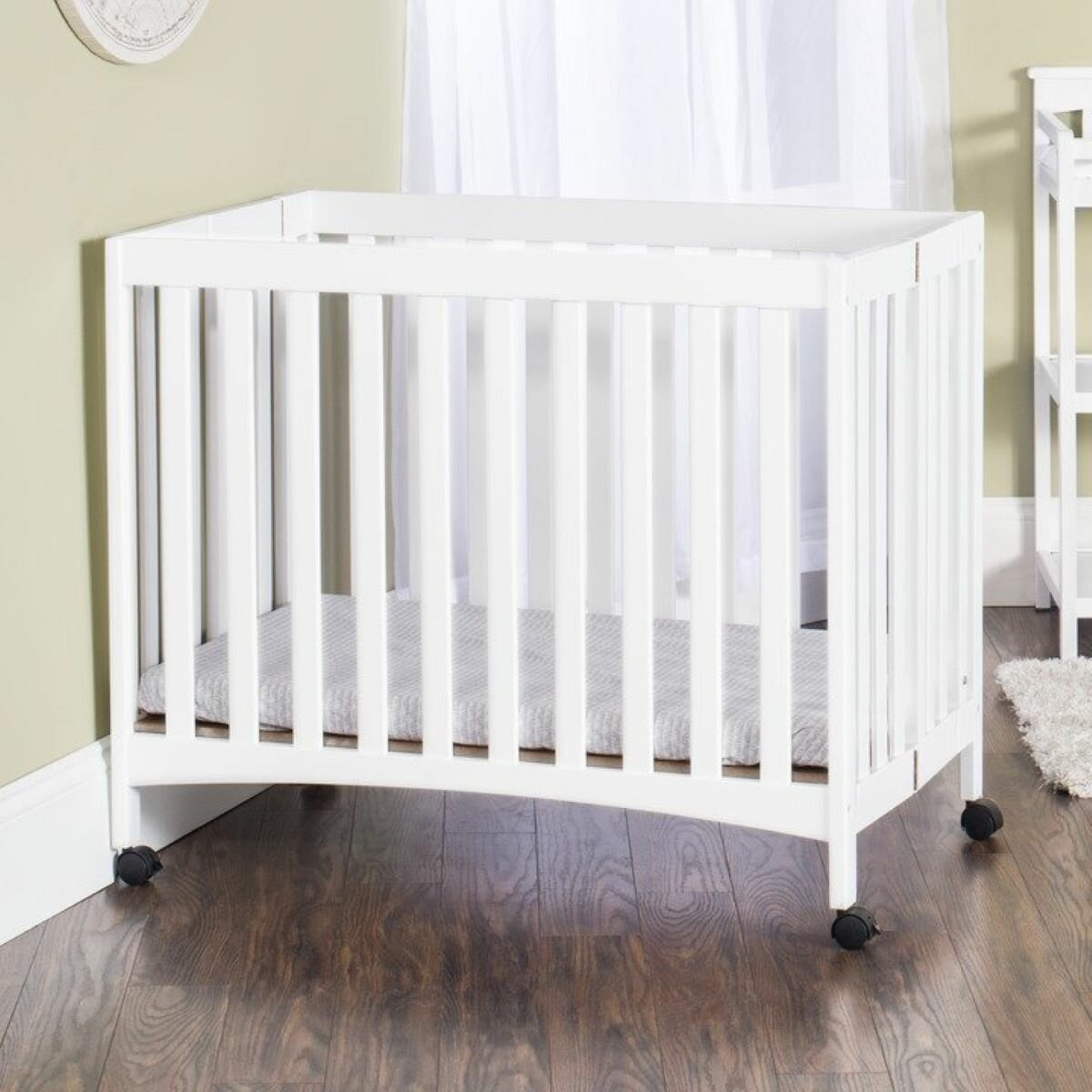 Harriet Bee Rosalynn Mini Portable Crib With Mattress Reviews