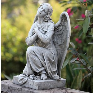 Kneeling Praying Angel Statue