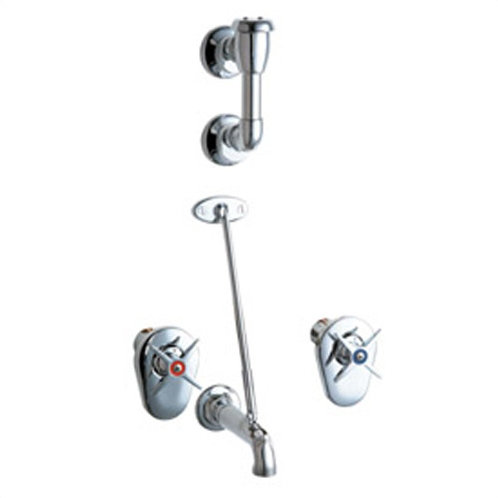 Chicago Faucets Manual Wall Mounted Service Sink Faucet With