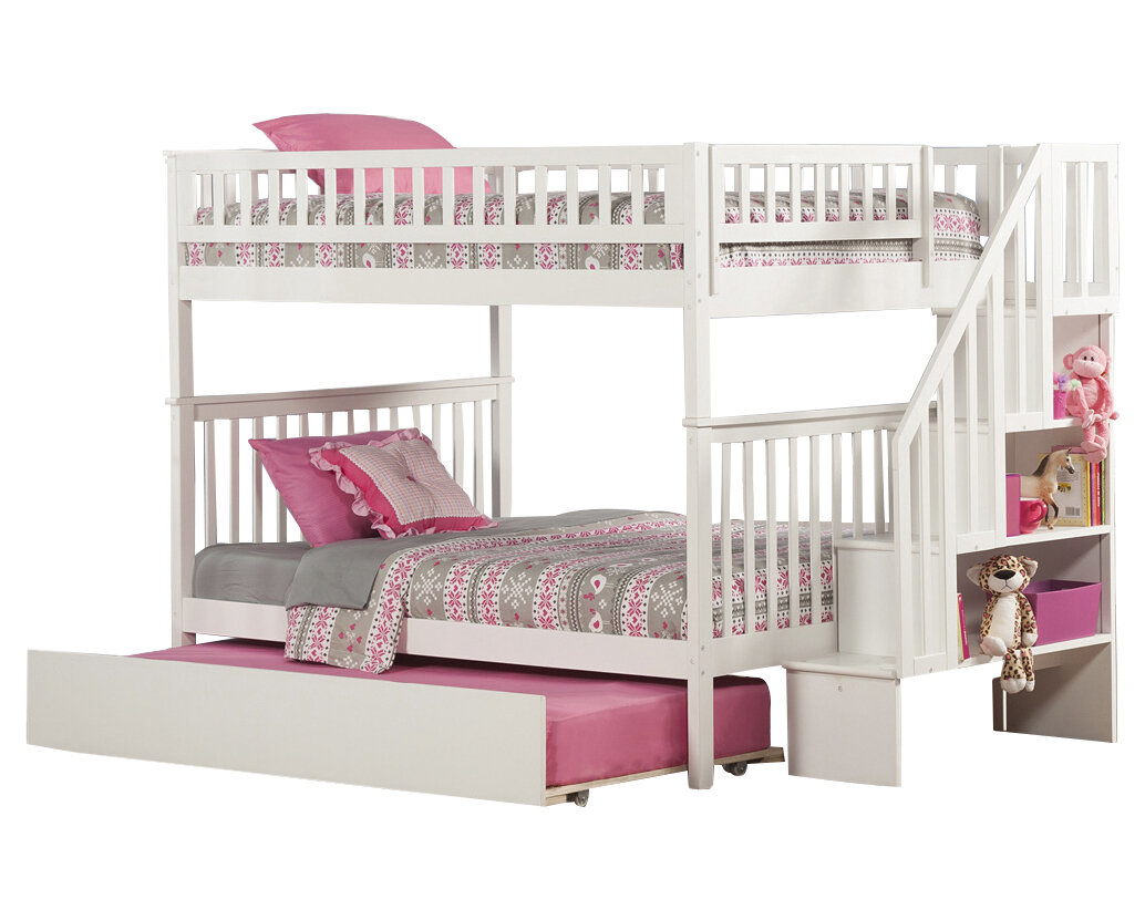 shyann twin over full bunk bed with trundle